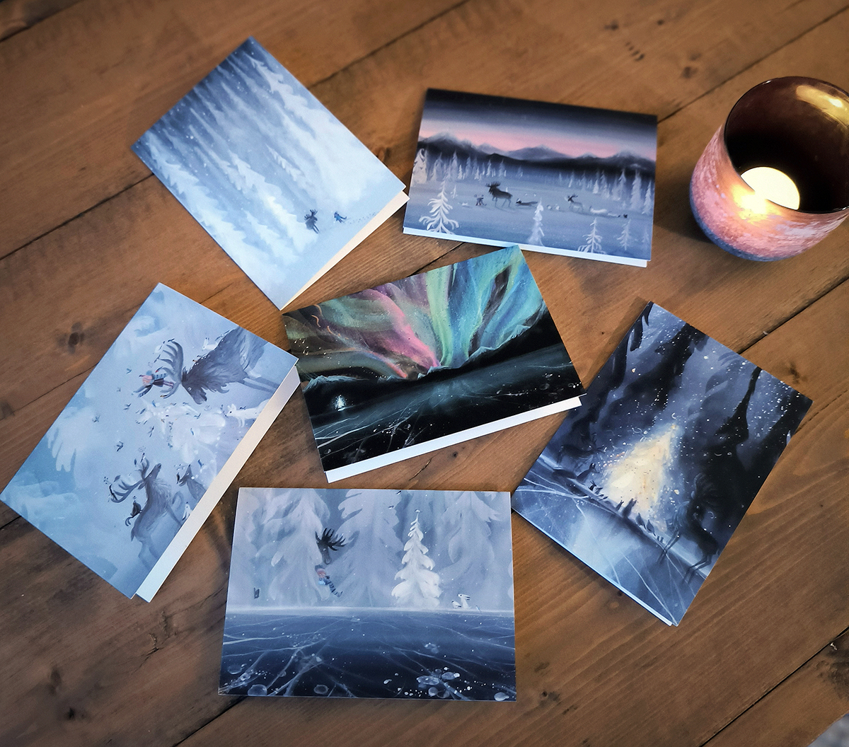 Christmas card set - Somewhere in the snow - Image 3