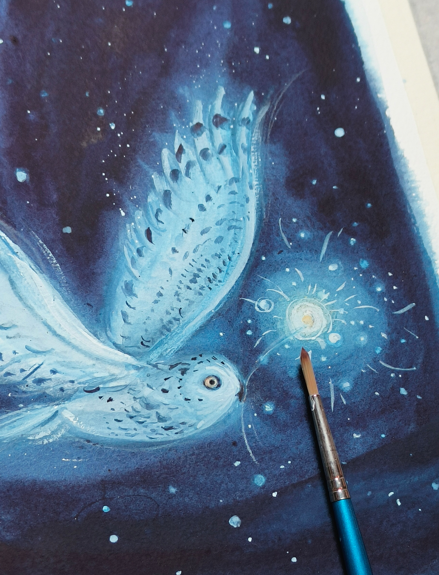 *NEW* Christmas card set - Snowy owl - Image 4